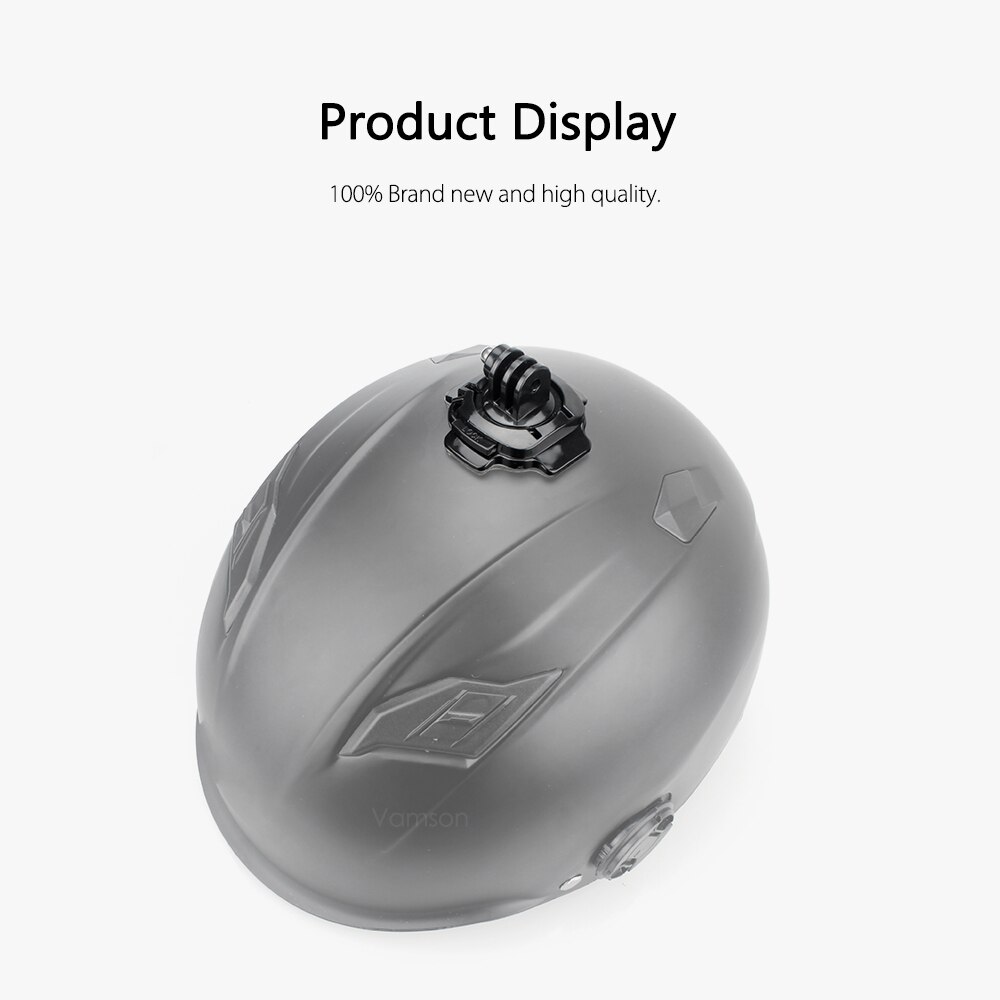 Vamson para GoPro 7 8 6 5 4 accesorios casco 360 grados montaje de rotación con pegatina para Yi 4K para GoPro Hero 5 4 3 + SJ4000