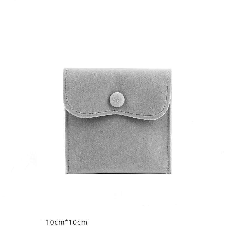 5 stuks fluwelen stoffen tassen sieraden drukknoop portemonnee zakjes voor ring armband ketting oorbellen cadeau opslag organisatie verpakking: Oranje