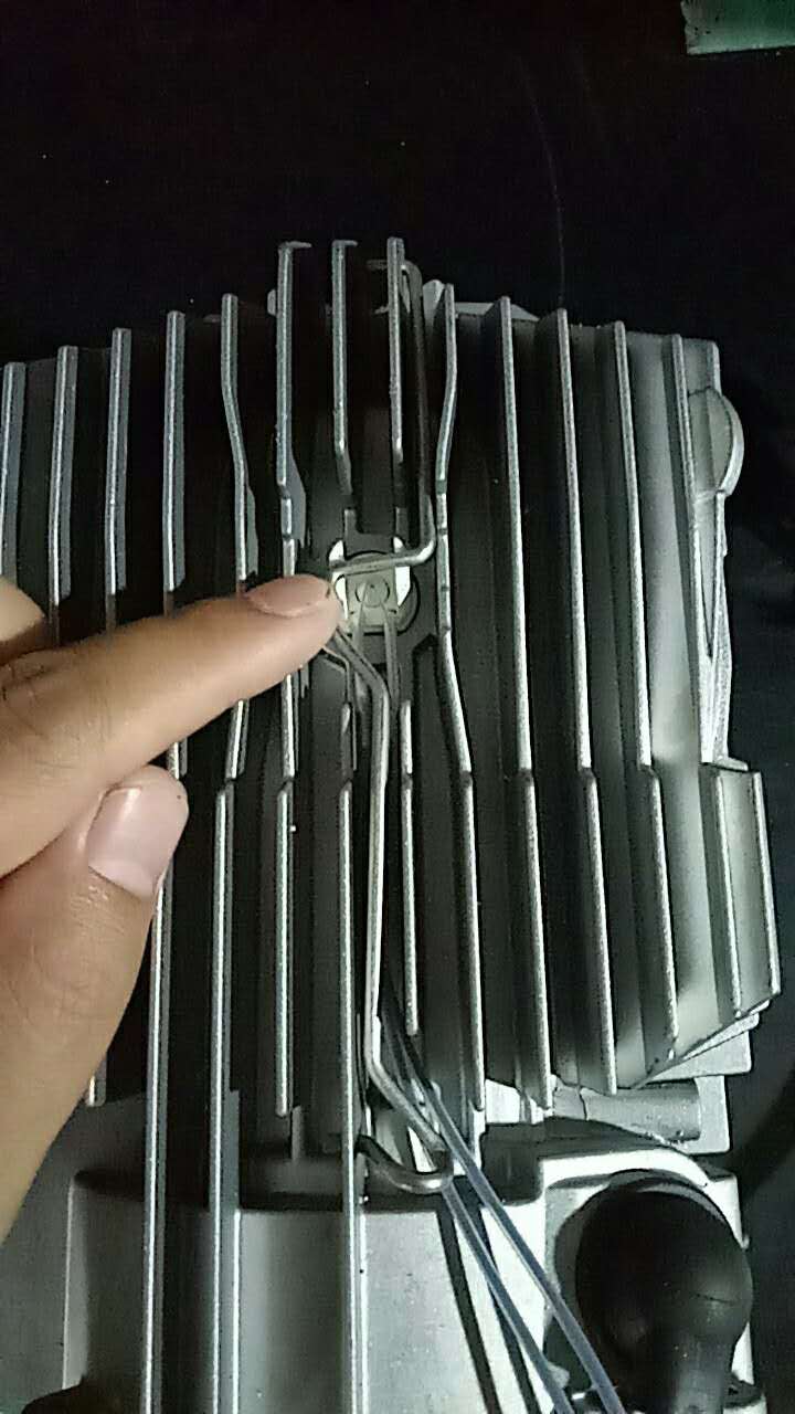 Temperature sensor for air parking heater