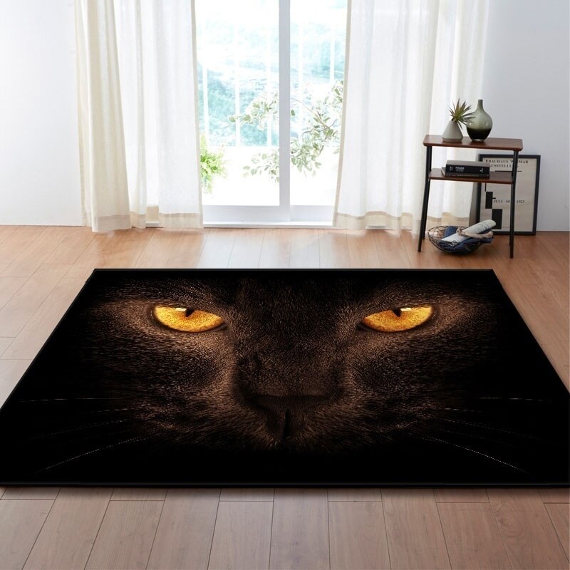 3D Kat Tijger Schedel Tapijt Voor Woonkamer Slaapkamer Thuis Mode Antislip Entree Deur Badkamer Mat Indoor Tapijt Deurmat decor