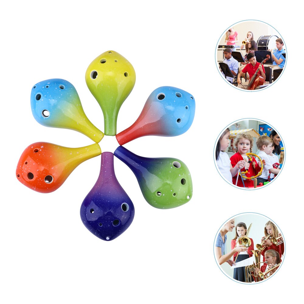1 bouteille Style Ocarina Premium pratique grand 6 trous Ocarina Instrument de musique en céramique Ocarina pour débutants: Default Title