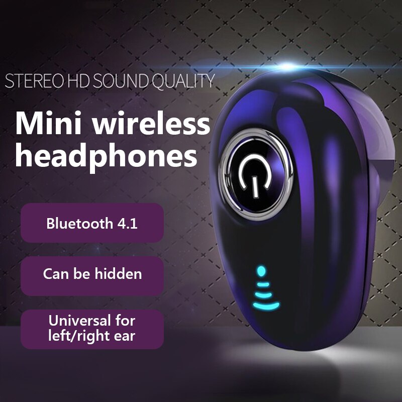 Mini True Bluetooth Wireless Earphone Noise Cancelling Invisible ...