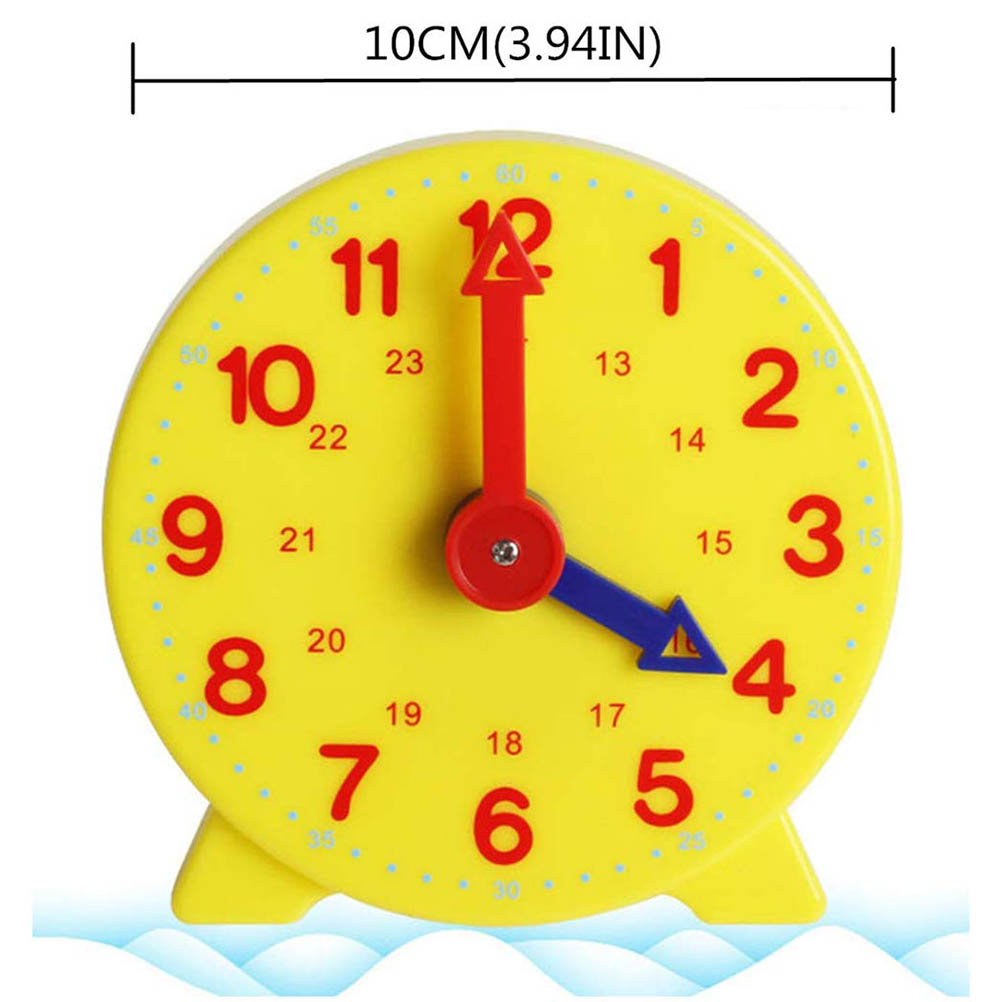 10cm Children&#39;S Education Alarm Clock Adjustable 24 Hours Time Learning Clock Early Education Clock Model