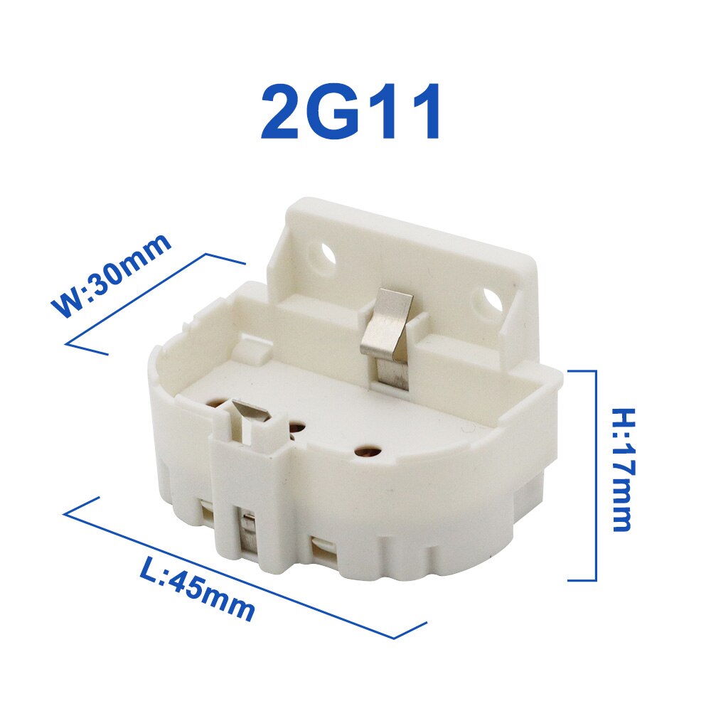 2pcs/lot GU5.3 MR11 MR16 G4 Lamp Holder Converter E27 T5 T8 2G11 Lamp Base E40 E14 B22 Light Socket Adapter US EU Plug For LED: black
