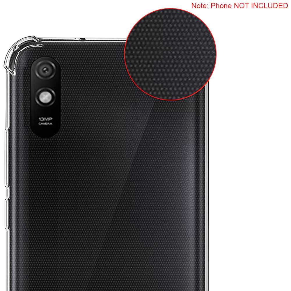 Clear Tpu Case Compatibel Met Xiaomi Redmi 9A/9AT Antishock Versterkte Randen Hoeken Shock Beschermende Bumper Cover