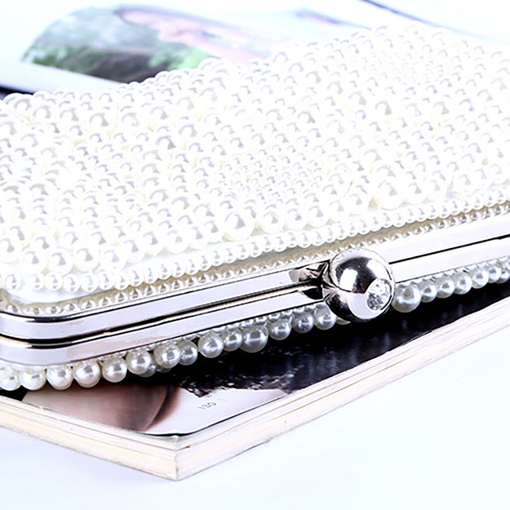 Ladies Clutch Bag Women Evening Party Wild Bag Evening Women Pear Evening Handmade Beaded Clutch Shoulder Cross Bags K612