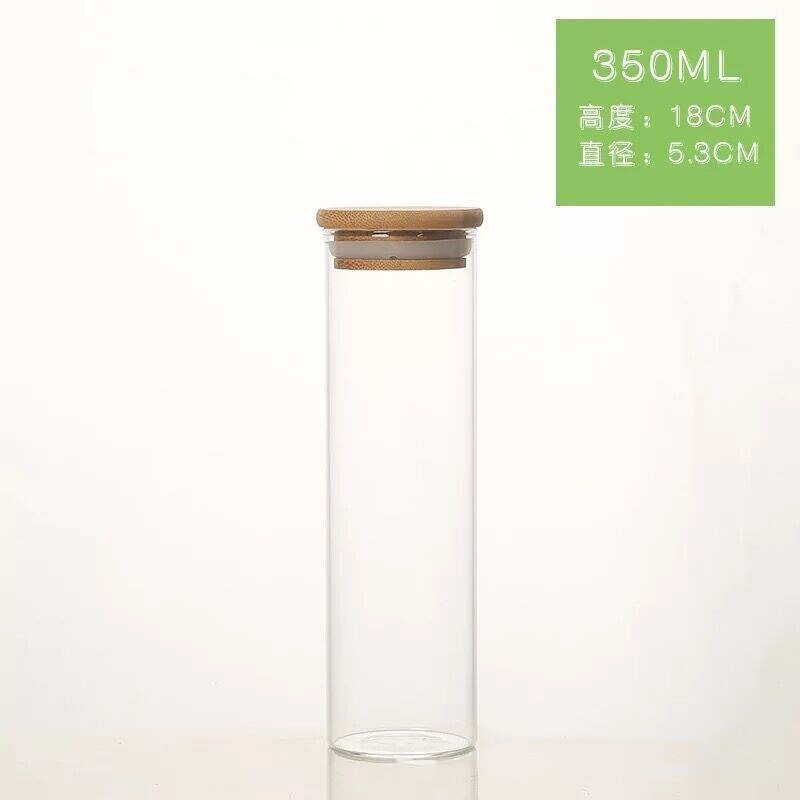 2 stücke Holz Deckel Glas Luftdichten Kanister Küche Lagerung Flaschen Gläser Lebensmittel Container Körner Tee Kaffee Bohnen Körner Candy Gläser: 53x180mm Bamboo cap