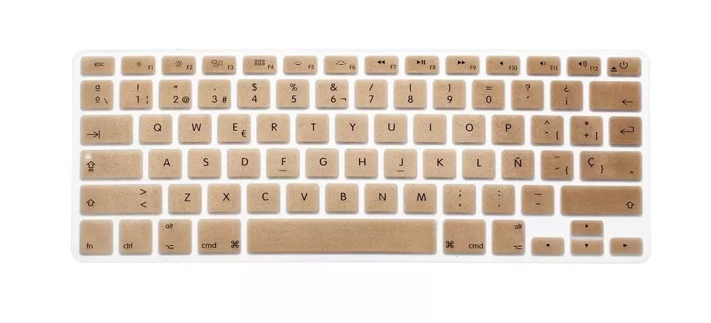 Russische Buchstaben Tastatur protector Film Für Macbook Air Pro Retina 13 &quot;15&quot; 17 &quot;Laptop Haut Abdeckungen für mac buch 13 15 UNS Version: gold