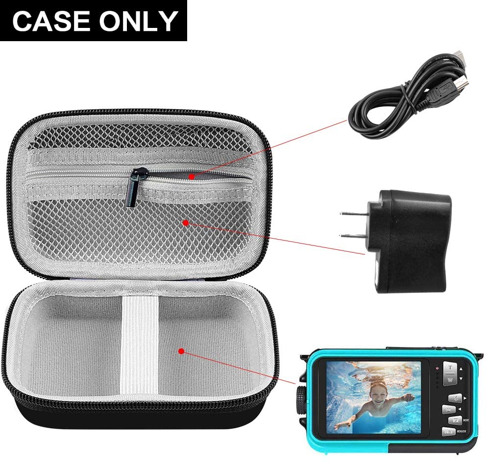 Funda para cámara subacuática YISENCE/Veroyi/COMI TECH/CEDITA/impermeable FHD 2,7 K 48 MP/Full HD 1080P cámara Digital. (solo caja)
