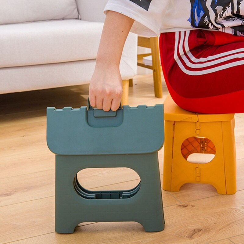 Plastic Multi Purpose Folding Step Stool Home Train Outdoor Storage Foldable Outdoor Storage Foldable Kids Holding Stool Camping