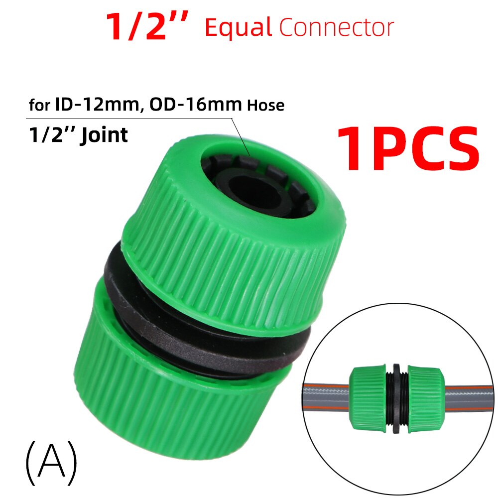 Garden Hose Quick Connector 1/2'' 3/4'' 1'' 1.2'' Repair Leaky Water Pipe Tool Fitting Adapter Watering Irrigation Tubing Joint: Ax1pcs