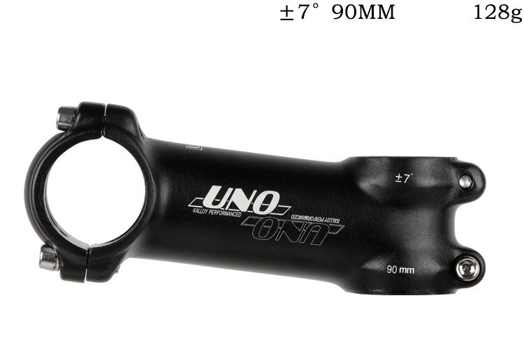Uno mountainbike stemmtb ultra-let cykel styrestang 7 ° / 17 ° grad af negativ eller plusangle cykelstamme: 7 grad 90mm