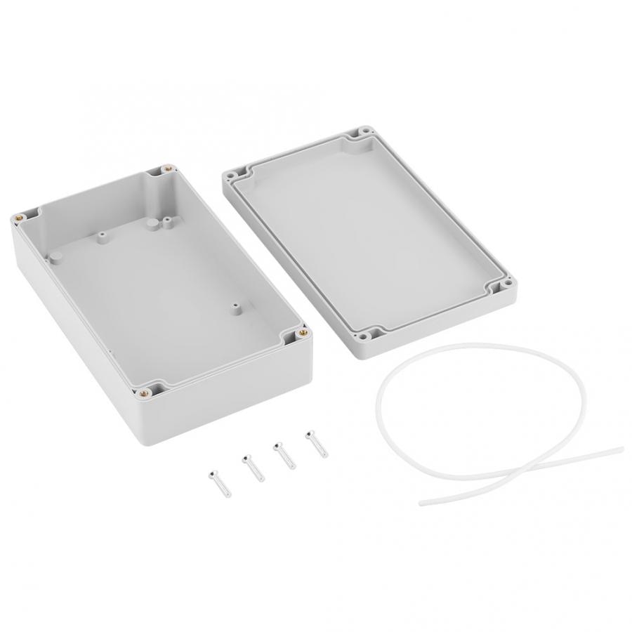 Waterproof Junction Box, White Plastic Enclosure Project Case DIY Wiring Connection Box 200*120*56mm
