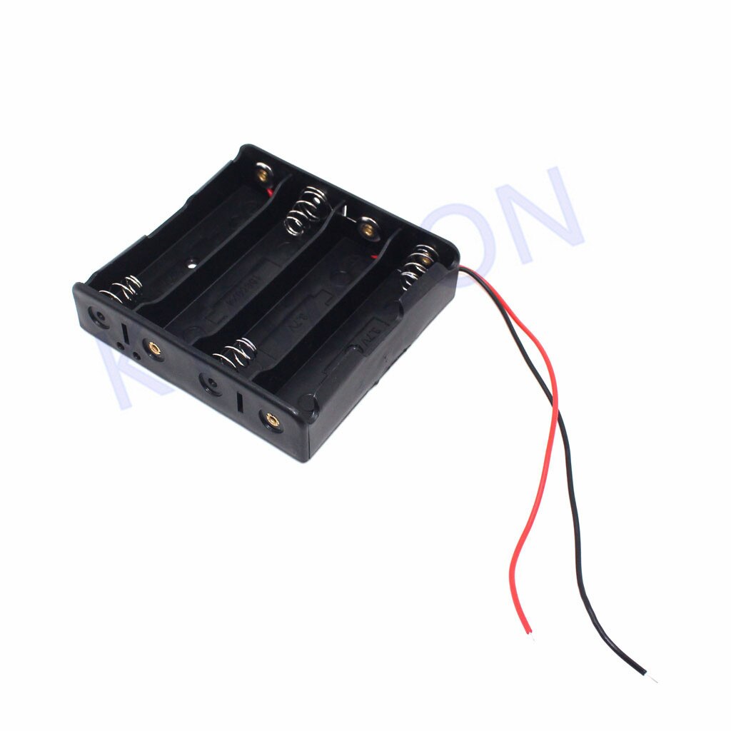 18650 Battery Box Black Plastic 1x 2x 3x 4x Storage Case 18650 1 2 3 4 Slot Way DIY Batteries Holder Container With Wire Lead