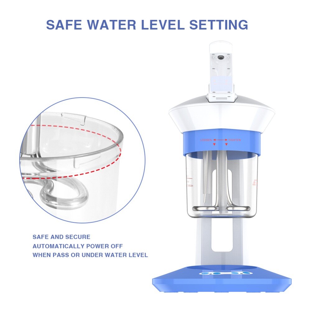 Oversea Facial Steamer Ion Vapour Salon Herbal Vaporizer Aroma Ozone Facial Steamer Sauna Spa Home Use Aromatherapy Humidifier v