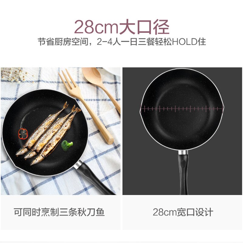 Maifan stone non-stick pan household wok induction cooker non-stick pan gas stove for cooking special pan