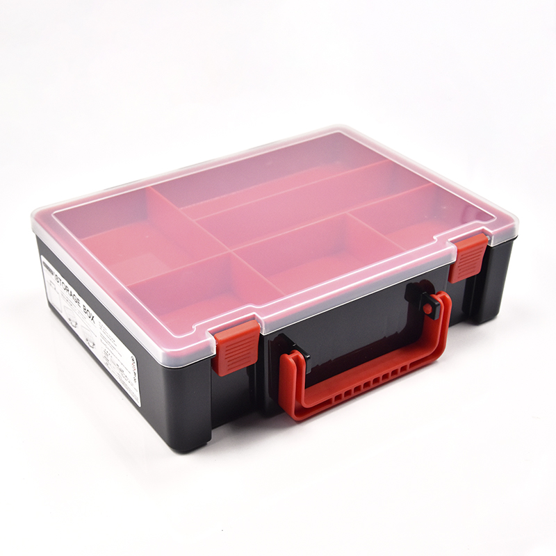 Nueva caja de aparejos de pesca, accesorios de pesca portátiles, caja de almacenamiento de herramientas, carpa de doble capa para productos de pesca, anzuelos, cajas de señuelos: Blanco