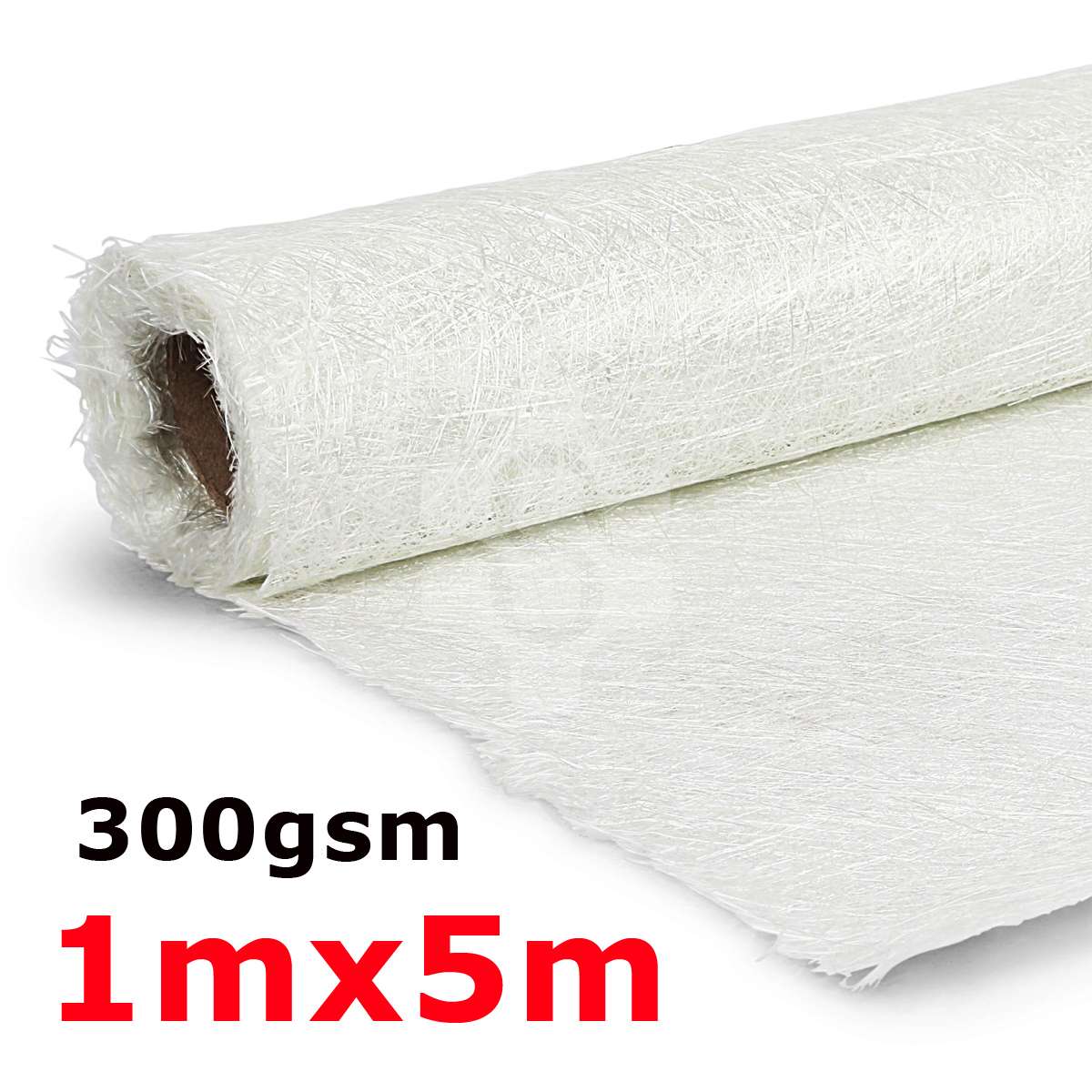 1*5m 300gsm Fibreglass Mat Fiber Glass Cutting Fiber Cloth Alkali-free Fiberglass Chopped-Strand Matting for GRP Resin