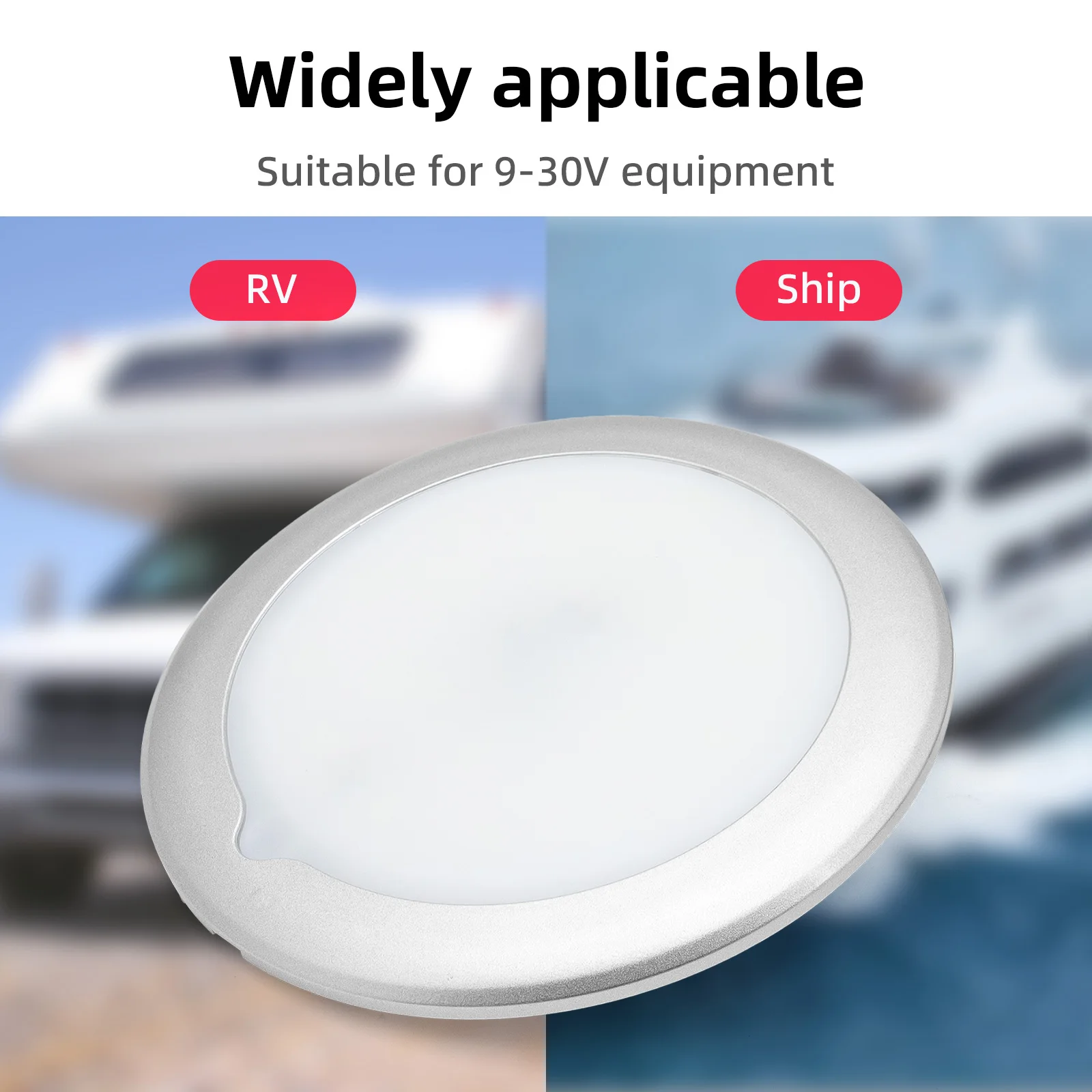 12V 24V Boot dimmbare LED Decken leuchte RV Lichter mit Touch Dimmer Schalter Innen Down Lampe Camper Caravan Marine Interieur