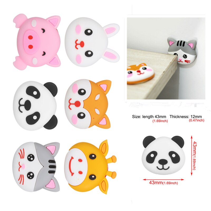 Safety Shock Absorber Door Handle Bumpers Mute Door Stoppers Wall Protection Security Pu Waterable Transparent Wall Protectors