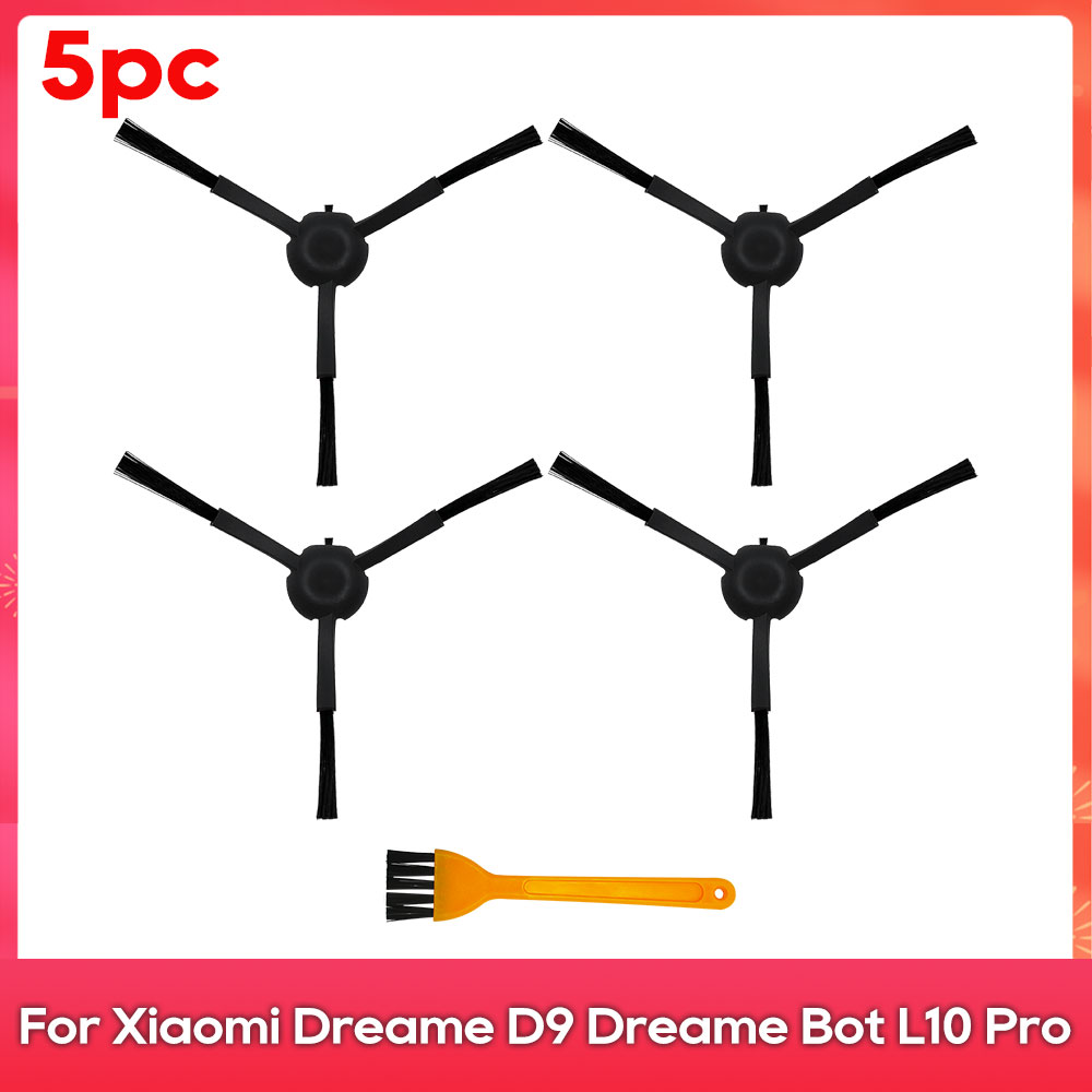 Compatible For ( Dreame D9, L10 Pro, Trouver Robot LDS Vacuum Finder ) Spare Parts Accessories Main Side Brush Mop Hepa Filter: Clear