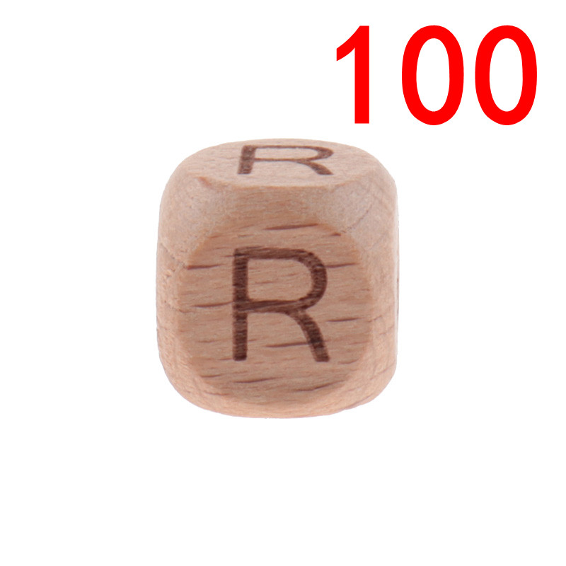 100 Stuks Engels Beuken Hout Letters Kralen 12Mm Alfabet Kraal Voor Sieraden Maken Diy Armbanden Ketting Sieraden Accessoires: MULTI