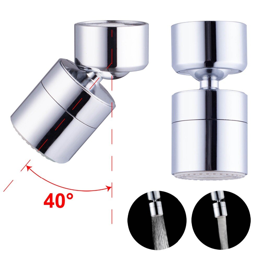 Dual-functie 2-Flow Waterbesparende Kraan Beluchter, Tap Beluchter Swivel, Aanrecht Beluchter Kraan Sproeier Hoofd Vervanging Deel