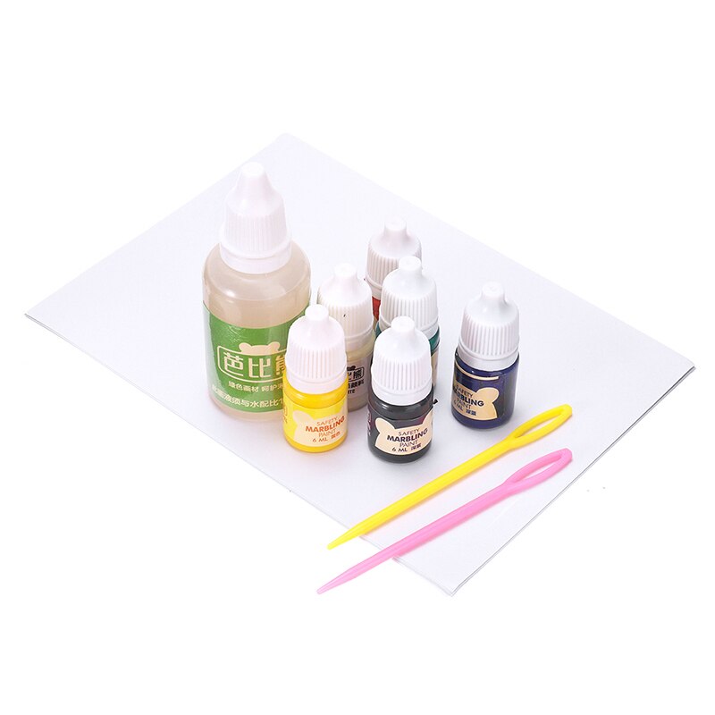 Peinture sur eau outils de dessin transfert d'eau liquide ensemble de peinture hydrographique marbrure Kit de dessin enfants