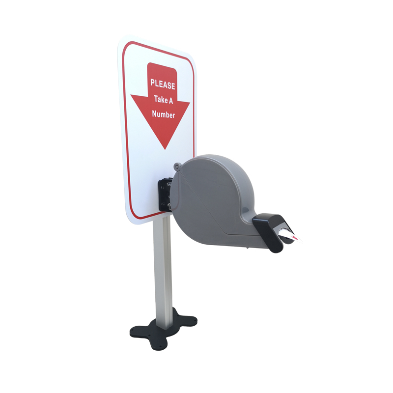 Ycall Kleurrijke Turn O Matic Neem Een Nummer Ticket Dispenser Machine Voor Queue Management Systeem: grey with 2-digit