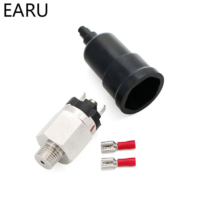 1/4&#39;&#39; Swtich Adjustable QPM11-NC / QPM11-NO Air Pressure Switch Wire External Thread Nozzle Pressure Controller Sensor Pnumatic