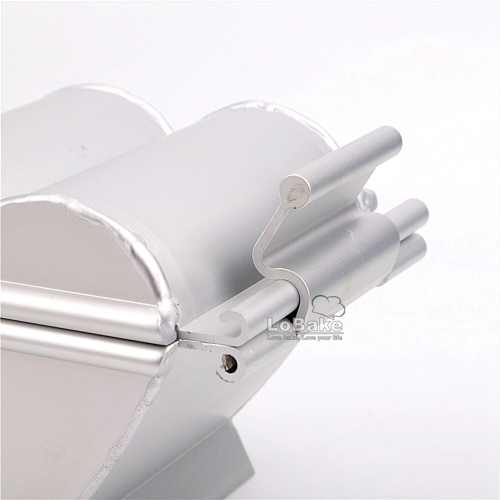 Big heart 10cm long cylinder open-closing thick anodizing aluminium alloy toast mold bread box cake mould loaf bakeware tools