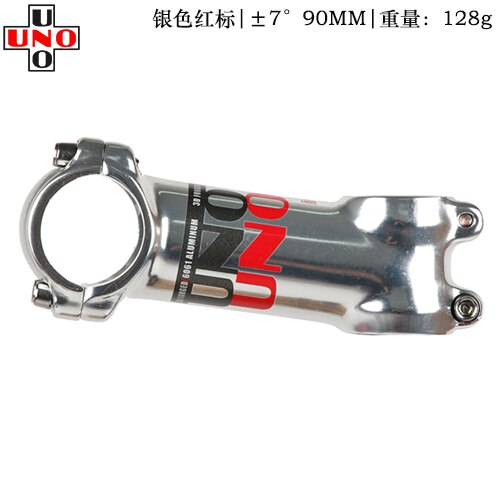 UNO Sliver Bike Stem Ultralight 7 17 35 Degree MTB Road Stem for Fork 28.6 31.8mm 60/70/80/90/100/110/120/130mm Mountain Bicycle: 7 degree 90mm