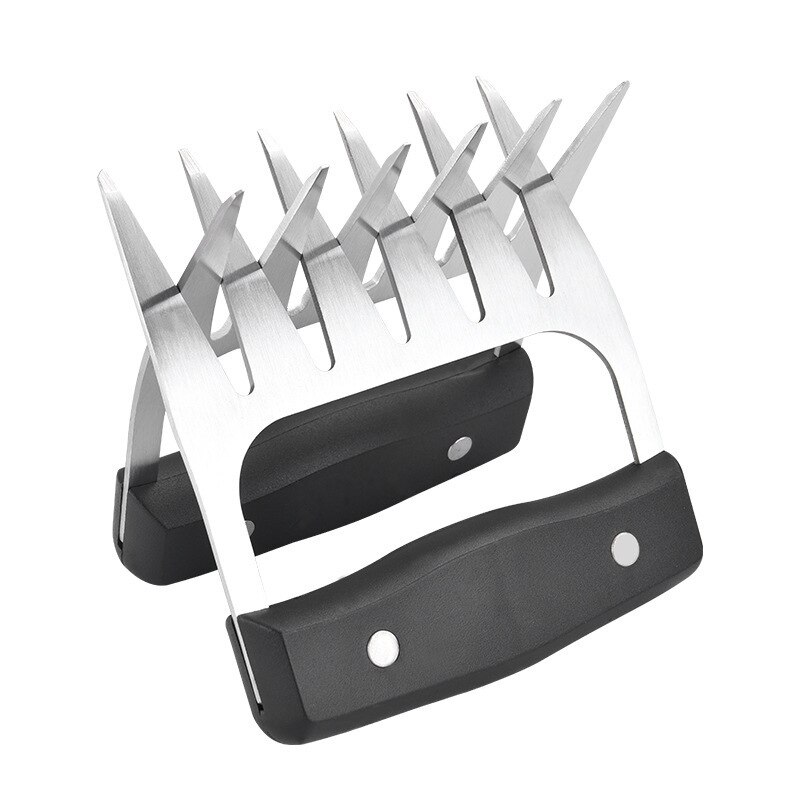 Pp handvat roestvrij staal berenklauw vleesverdeler multifunctionele handbeschermer voor het scheuren van gekookt vlees barbecue