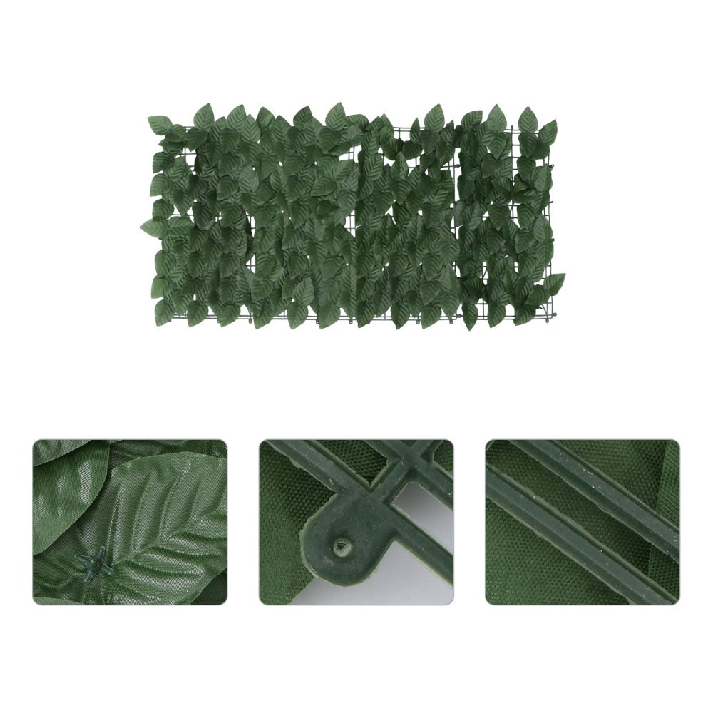 1Pc Leaf Fence Protective Decorative Simulation Artificial Leaf Fence Panel Privacy Leaf Fence Leaf Hedge for Balcony Garden: Green leaf