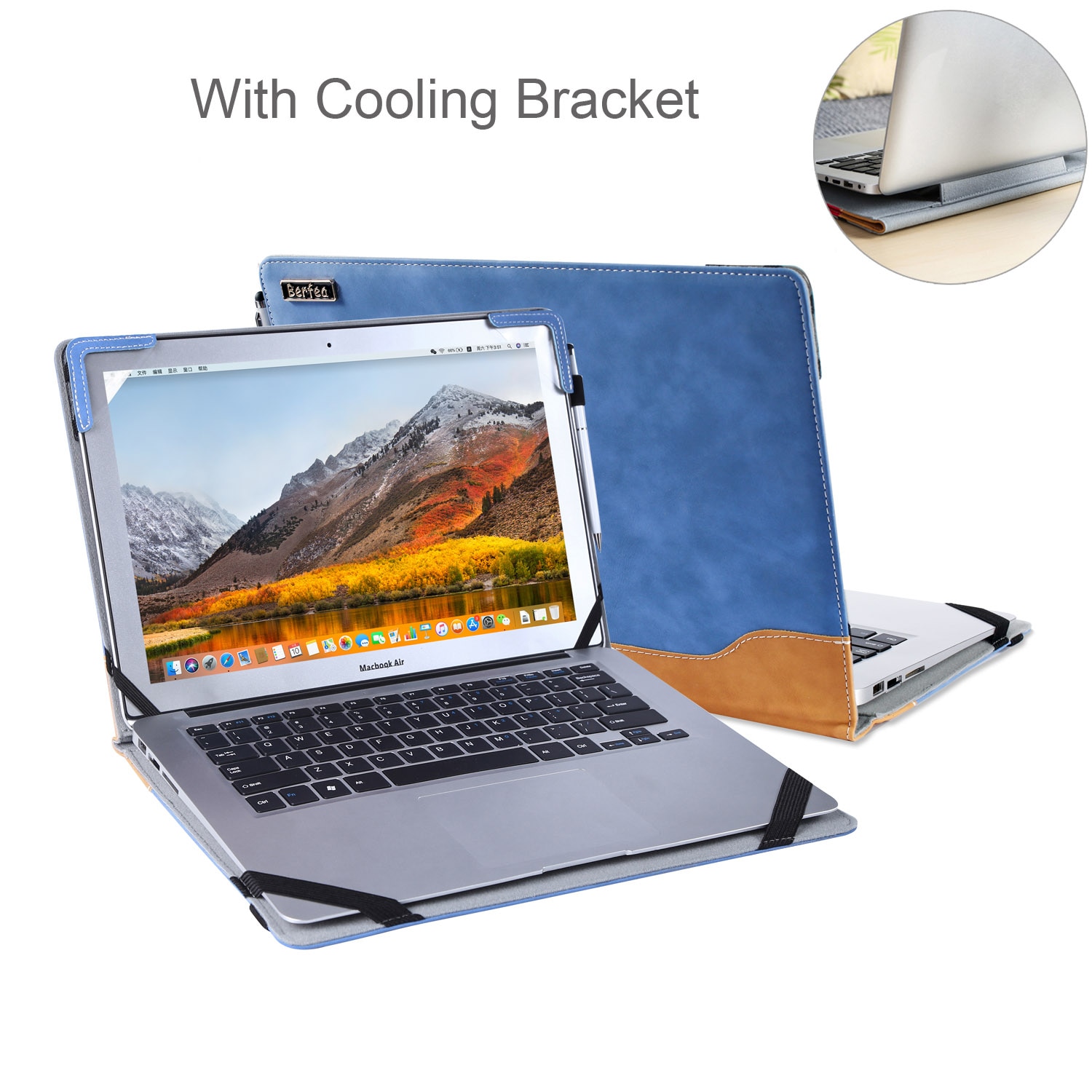 Funda de portátil de lujo para Teclast F6 Plus, funda protectora de cuero PU para Notebook de negocios de 13,3 pulgadas
