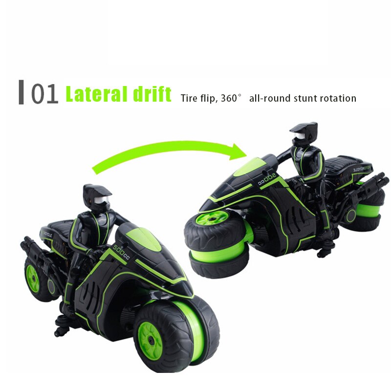RC Motorcycle 2.4Ghz Remote Control 360 Degrees Rotating Drift Stunt Motorbike High Speed Racing Motorcyle BM88
