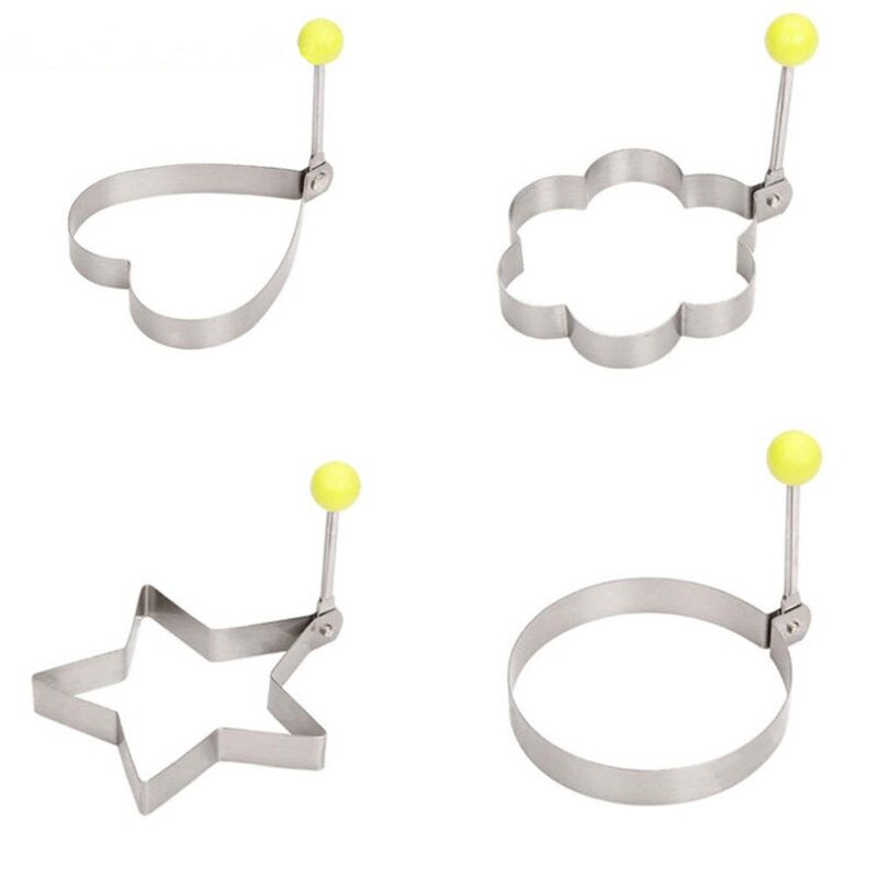 1 Pc oeuf Shaper à la coeur étoile en acier inoxydable oeuf moule cuisine Gadget outils de cuisson