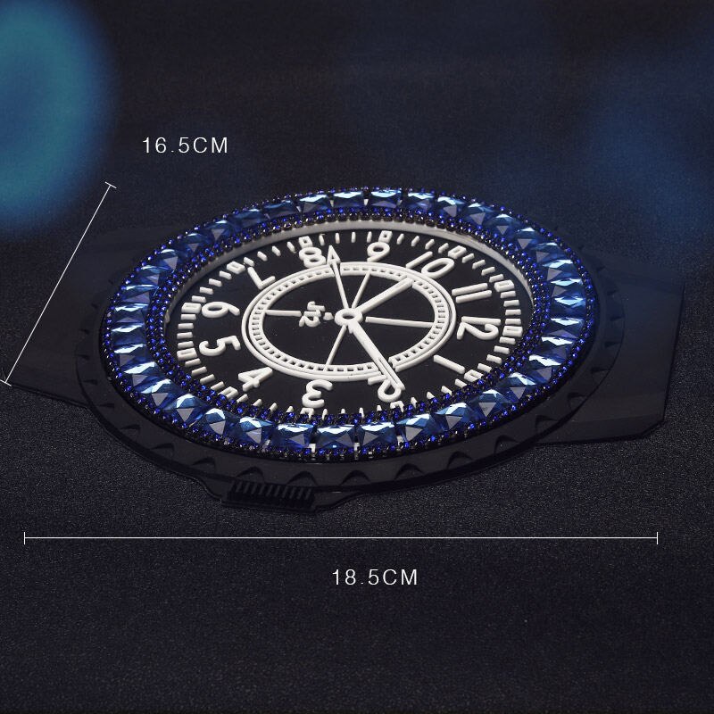 Diamant Kristal Anti-Slip Pad Mat voor Mobiele Telefoon mp4 GPS Siliconen Auto Kleverige Anti Slip Auto Charm Anti slip Mat Mode: Blauw