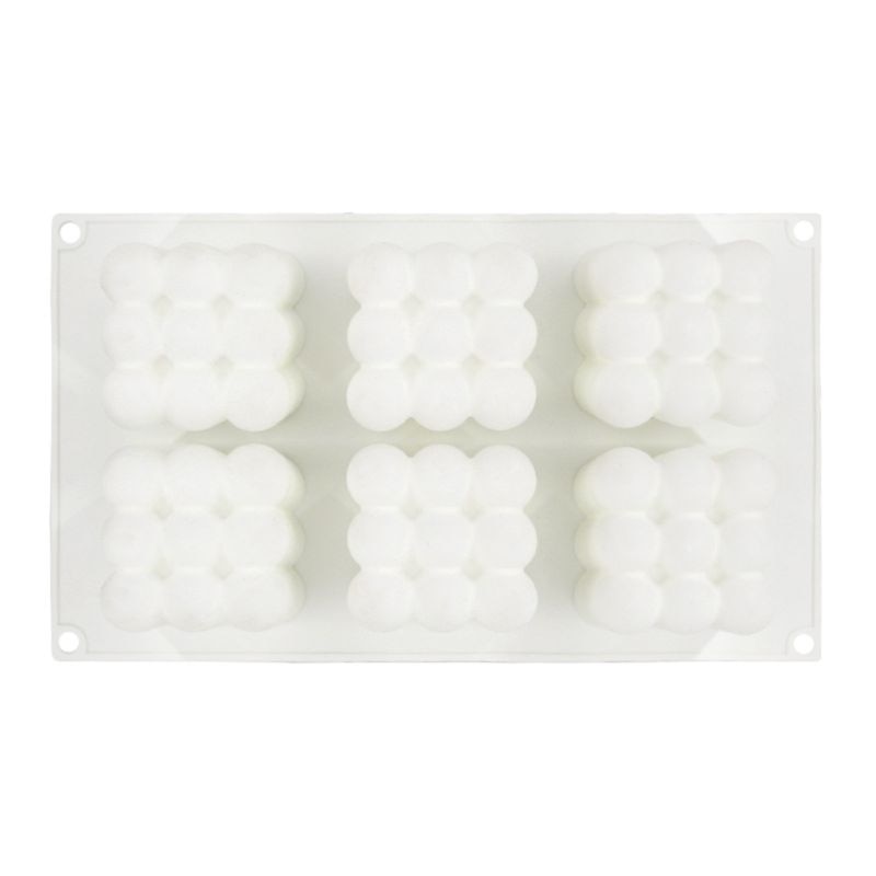 6 siliconen mallen voor mousse cake 3d cakevormen voor gebak chocolade