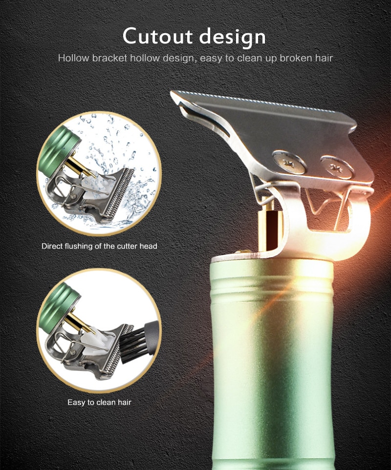 Electric Pro T-outliner Cordless Trimmer Wireless Portable Hair Clipper Men's Electric Hair Clippers Cordless Clip Clipper