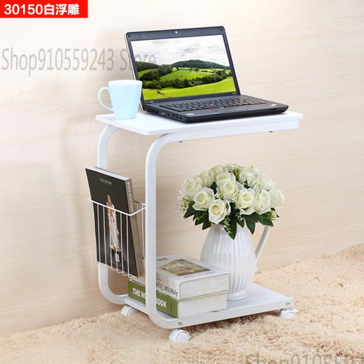 Side Table Movable Solid Wood Small Coffee Table Simple Living Room Sofa Side Table Side Cabinet Nordic Corner Table Bedside Sma