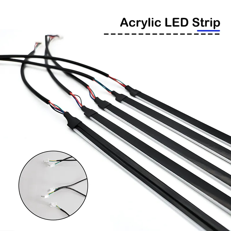 Tira de luces LED RGB para coche, luz ambiental arcoíris, USB, música Symphon, lámpara de ambiente con aplicación de Control remoto, 10/6/4/2/1 en 1