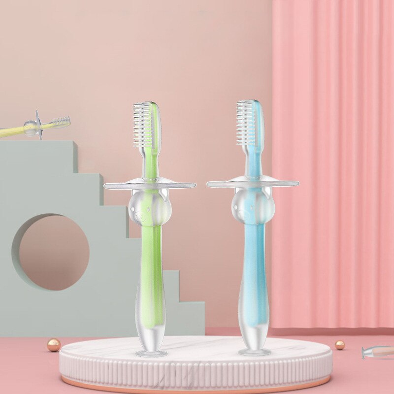 1Pcs Pasgeboren Kids Zachte Veilige Siliconen Training Tandenborstel Baby Kinderen Dental Oral Care Tooth Cleaner Brush Tool Baby Items