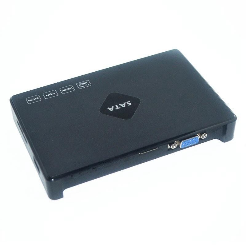 Top Deals TV Media Player, Full HD 1080P Digital Multimedia Player SATA Hard Disk Player ,Supports HDMI, VGA, MMC Card