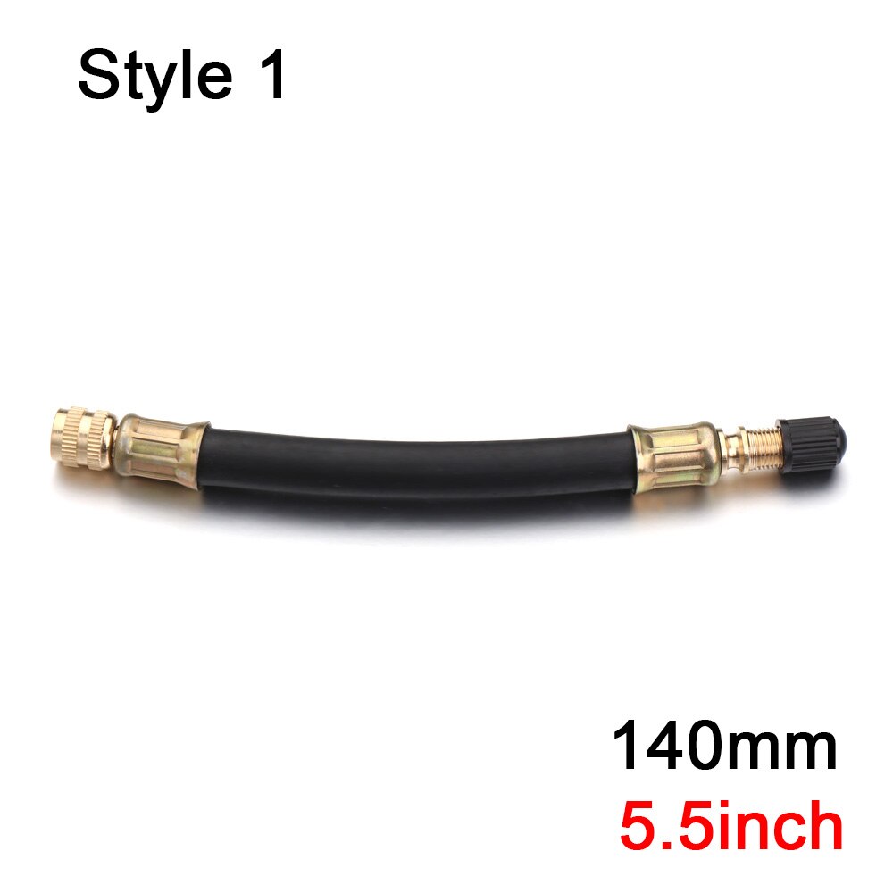 Dysza ze stali nierdzewnej/gumy dla Xiaomi Mijia skuter M365 rozszerzony zawór opony Adapter dysza skuter elektryczny MTB narzędzie rowerowe: Style 1-140mm