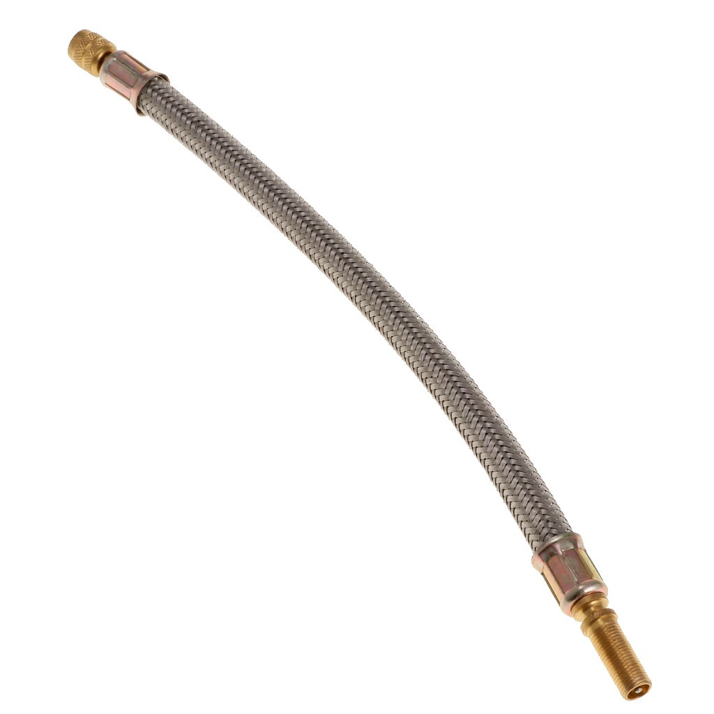 250mm 304 rostfritt stål flätade flexibla slang bilhjul däck ventilstammar förlängningar rör adapter för lastbil rv husvagn