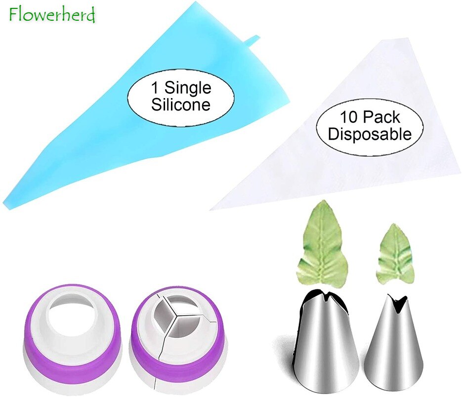 27 Pcs Russische Piping Tips Set 12 Bloem Frosting Tip Nozzles Icing Tips Cake Decorating Tips Kit Bakken Levert Cookie cupcake