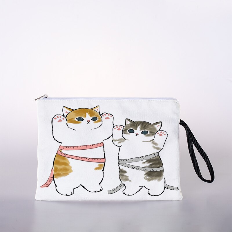 Öl malerei katze drucken kosmetik tasche, frauen kosmetik tasche, mädchen kosmetik tasche, weibliche Toilettenartikel lagerung tasche: 10