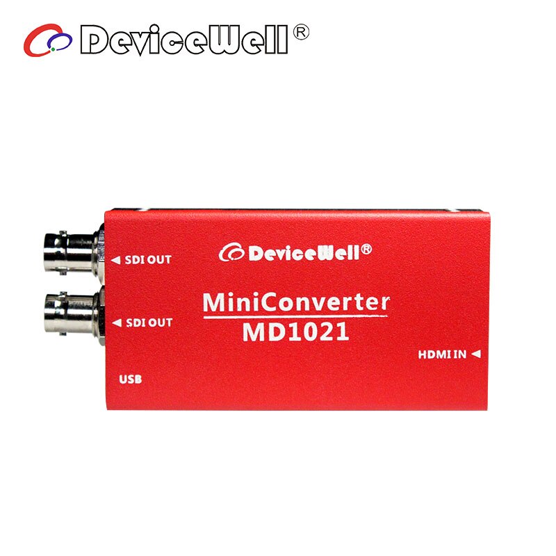 DeviceWell Product MD1021 1080p to 1080I HD SDI BNC Complies with IEC169-8 Mini Video Converter