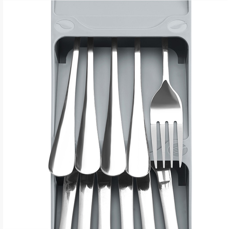 Kitchen Drawer Organizer Tray For Cutlery Silverware Kitchen Utensils Tray Insert Cutlery Spoon Utensil Divider Organizer